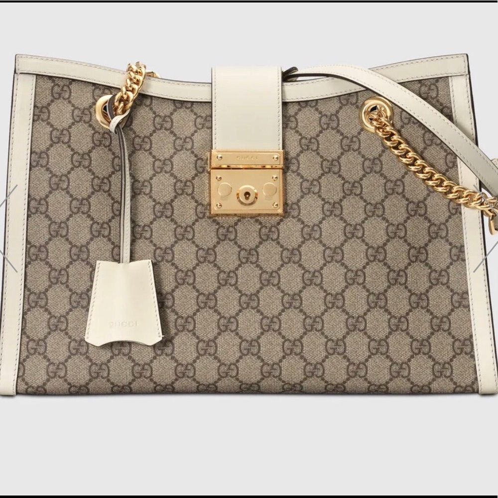 Authentic Padlock GG medium shoulder bag with box, bag and dust cover
